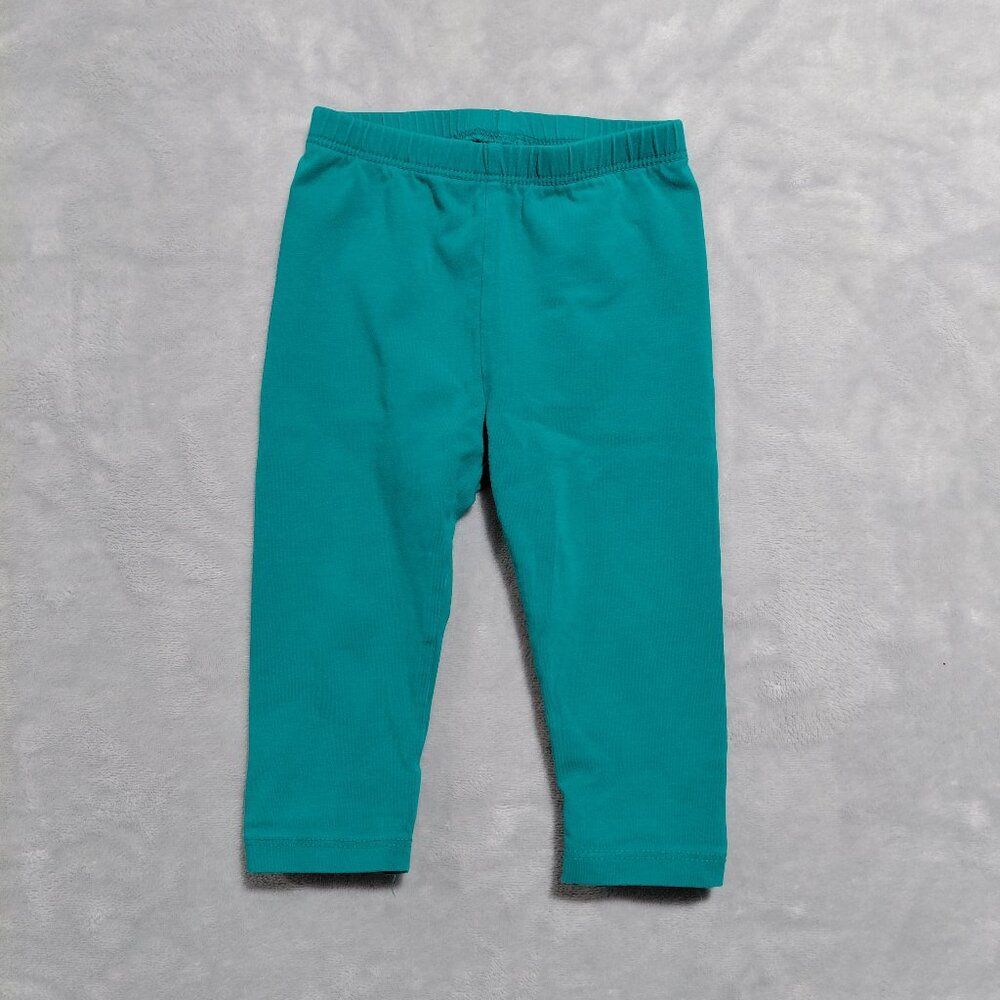 Baby Gap Emerald Green Bow Leggings 6-12M St Patricks Spring Holiday
